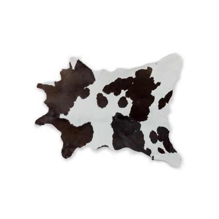 Palacedesigns Natural Calfskin Rug - Chocolate & White PA3717937
